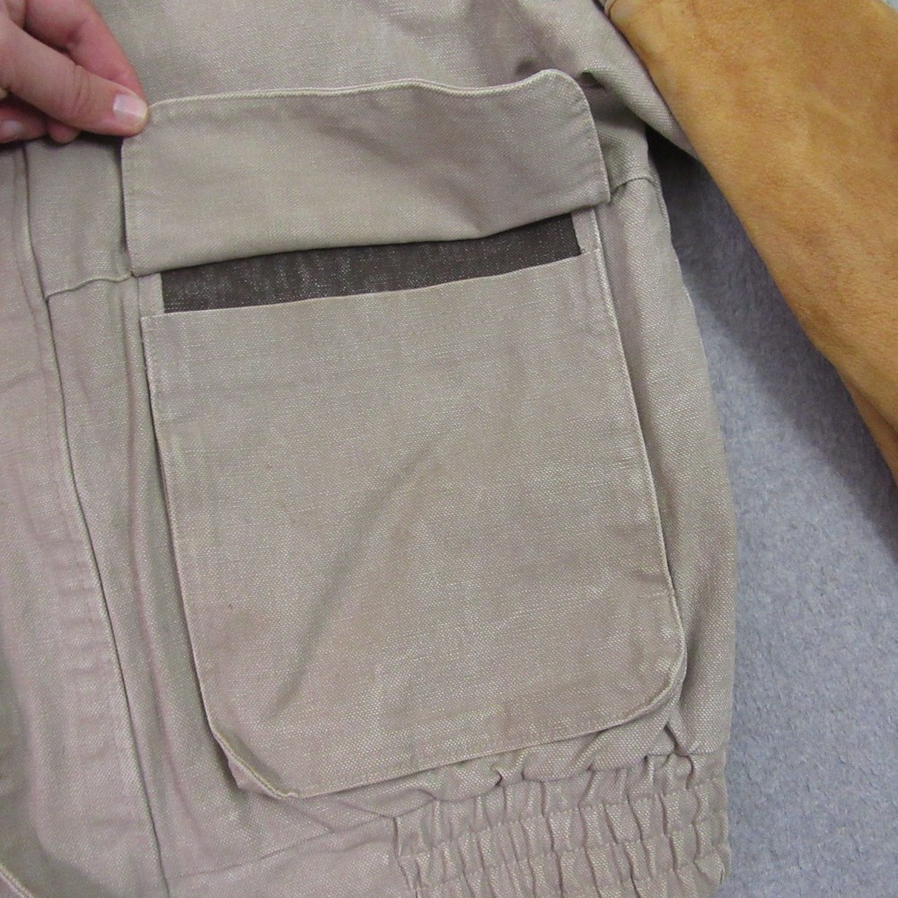 Vintage Australian Outback Collection Mens Chore Coat Barn Jacket M Beige - Picture 3 of 14
